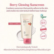 Load image into Gallery viewer, Berry Glowing Sun Cream SPF 50+ PA++++